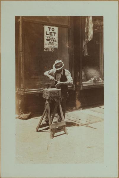 Workmen and laborers - Knife sharpener., 06-21-1934