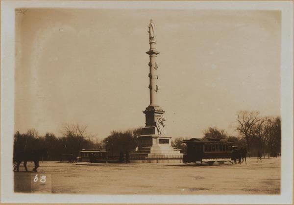 Manhattan: Columbus Circle - Columbus Monument., 1900