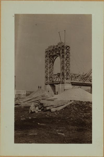 Bridges - Triborough Bridge - [Construction of Randall's Island tower.], 1936