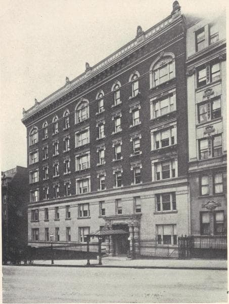 The Annamere Court, 609-615 West 155th Street; Plan of first floor; Plan of upper floors., 1908