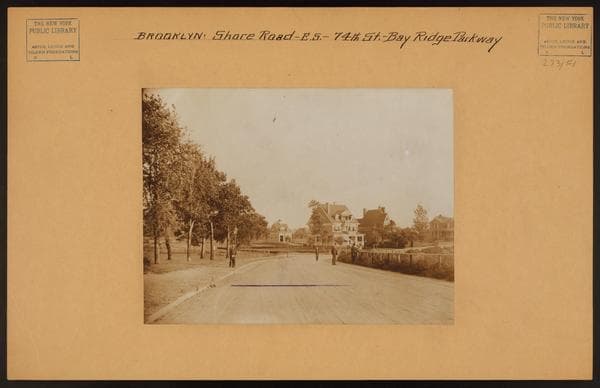 Brooklyn: Shore Road - 74th Street, 1917