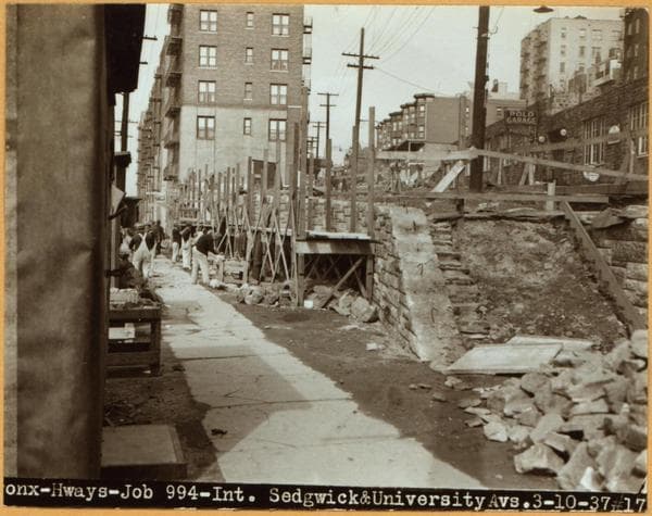 Bronx: Sedgwick Avenue - University Avenue, 1937