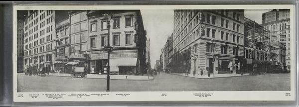 East 14th St. No. 90, Ed. Pinaud - Peerless Film Ex. Naething's Restaurant -West 18th St.], 1911