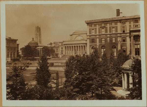 Colleges and Universities - Columbia University - [Low Library - South Hall - Earl Hall for Business.], 1936