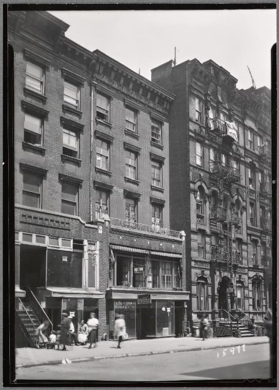 Row houses & storefronts; Dr. H. Levinsohn: 225-229 E. 10th-1st Ave.-2nd Ave., Manhattan, 1936