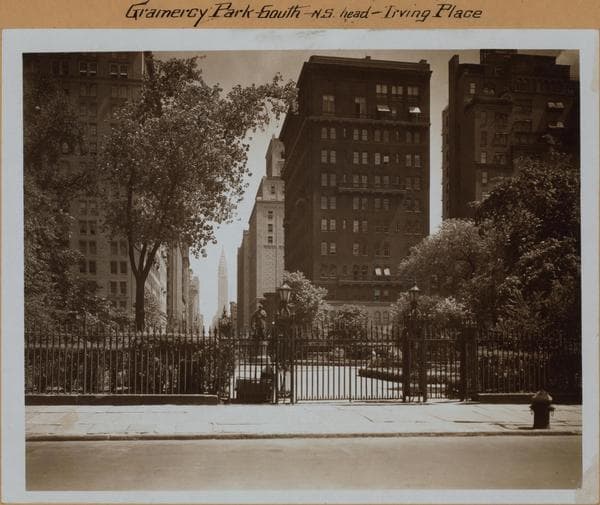 Manhattan: Gramercy Park South - Irving Place, 1932