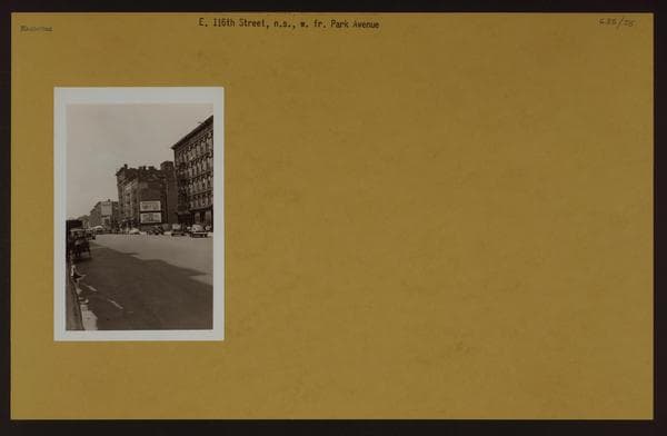 Manhattan: 116th Street (East) - Park Avenue, 1941