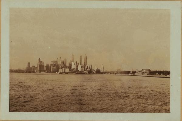 North (Hudson) River - Shore and skyline - Manhattan - Battery - 14th Street - [Upper Bay.], 1929–1937
