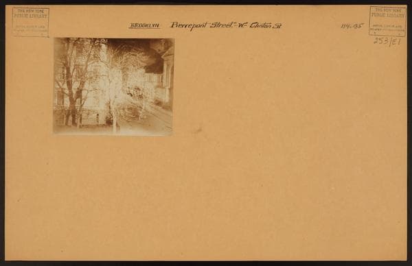Brooklyn: Pierrepont Street - Clinton Street, 1927