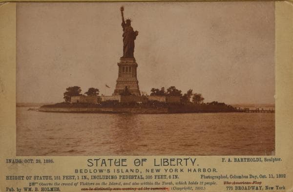 Islands - Bedloe's Island - [Statue of Liberty - New York Harbor.], 1892