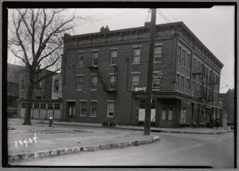 Brick row houses: Atlantic Ave.-115th Street, Queens, 1934