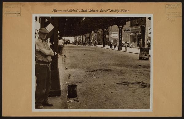 Manhattan: Greenwich Street - Morris Street, 1936