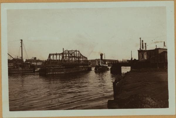 Bridges - Penny Bridge over Newtown Creek, [linking Brooklyn and Queens.], 1934