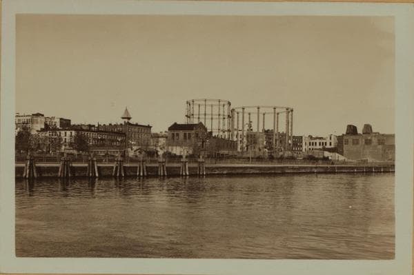 Harlem River - Manhattan - Between East 113th and 115th Streets., 1934