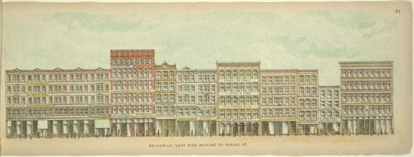 Broadway, East Side. Broome to Spring St., 1899