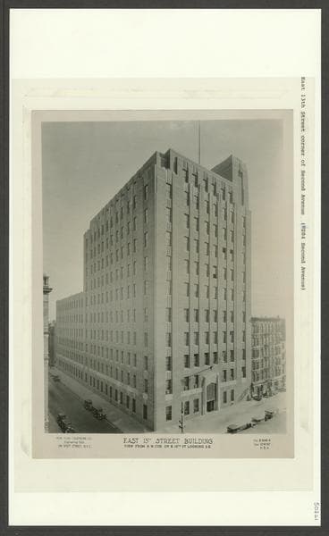 13th Street (East) #204 - Second Avenue looking southeast, 1930-10-06