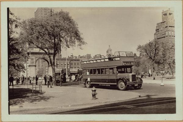 Manhattan: Washington Square West - Waverly Place, 1935