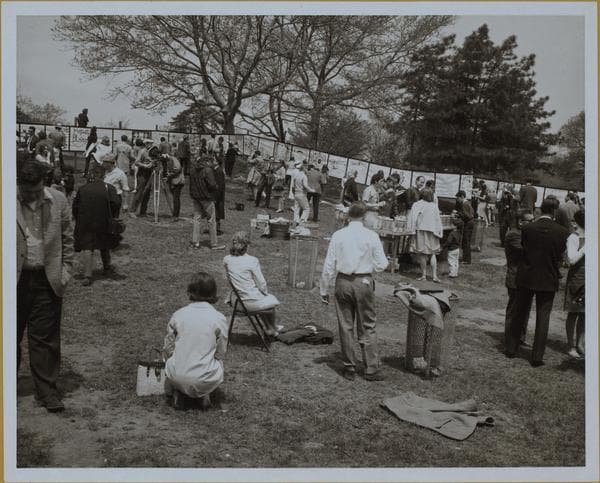 Manhattan: Central Park - Painting in Central Park.