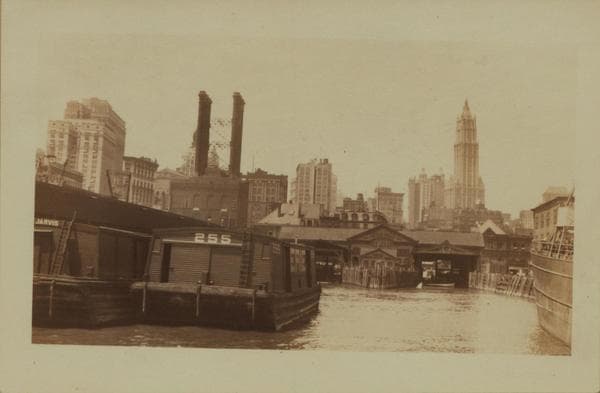 East River - Fulton Ferry Slip., 1925