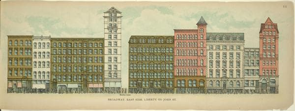 Broadway, East Side. Liberty to John St., 1899