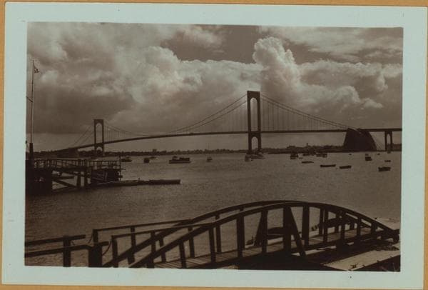 Bridges - Bronx-Whitestone Bridge - [East River - Linking Old Ferry Point, Bronx to Whitestone, Queens.], 1940