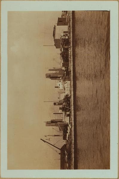 Erie Basin - Brooklyn - Between Columbia Street and Upper Bay - [W. S. Webb and Son lumber yard.], 1937