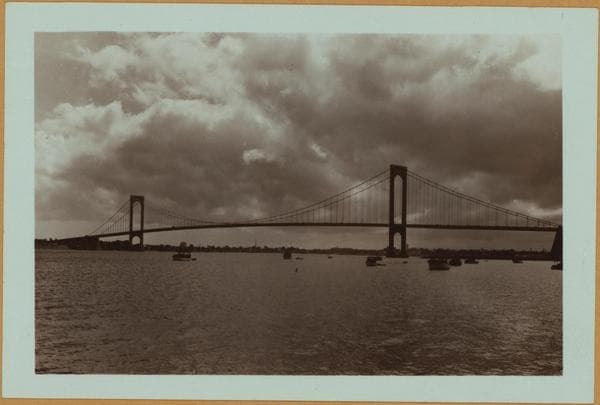 Bridges - Bronx-Whitestone Bridge - [East River - Linking Old Ferry Point, Bronx to Whitestone, Queens.], 1940