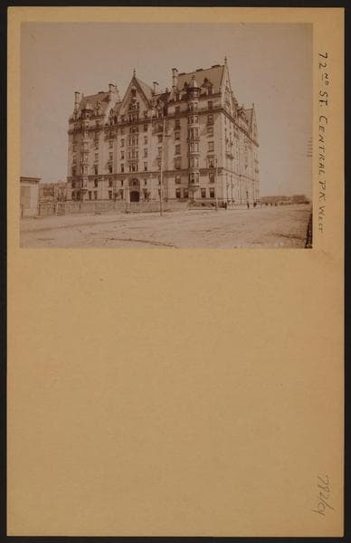 Manhattan: Central Park West - 72nd Street, 1920