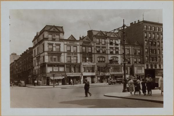 Manhattan: Lenox Avenue - 120th Street (East): Top photo: Lenox Avenue, looking North from E. 119th Street. Bottom photo: Lenox Avenue and the south east corner of E. 120th Street., 1941-07-09