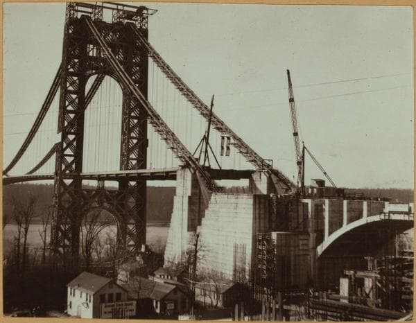 Bridges - George Washington Bridge - [Construction of the bridge, connecting Manhattan, New York to New Jersey.], 1929–1931