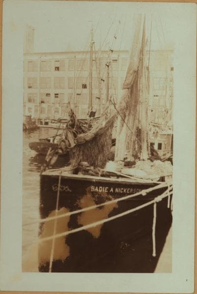 Fulton fish market - [Trawler Sadie Nickerson.], 1923–1924