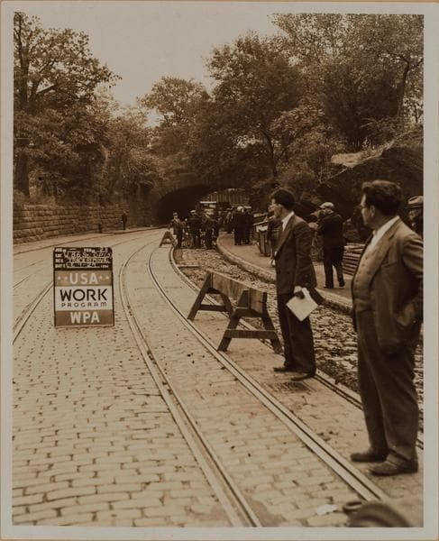 Manhattan: Central Park - Transverse roads., 1936