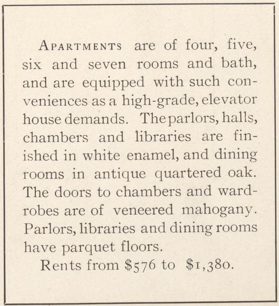 Coronet Court, southeast corner of Riverside Drive and 139th Street; Plan of first floor; Plan of upper floors., 1908