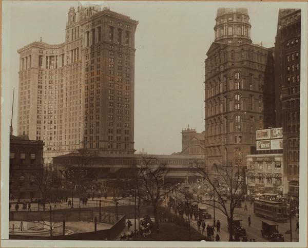 Manhattan: Park Row - Frankfort Street, 1925