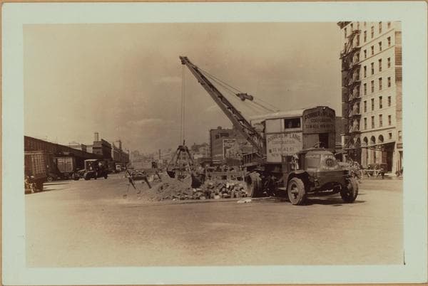 Manhattan: West Street - Hubert Street, 1937