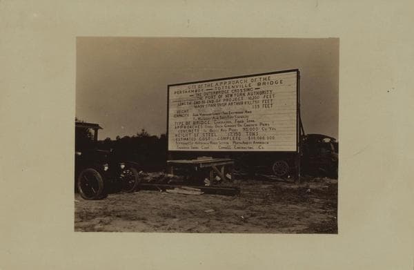 Bridges - Outerbridge Crossing site - [Linking Tottenville, Staten Island to Perth Amboy, New Jersey.], 1926