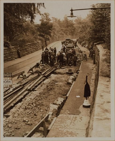 Manhattan: Central Park - Transverse roads., 1936