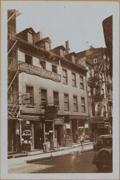 Manhattan: Fulton Street - Cliff Street, 1934