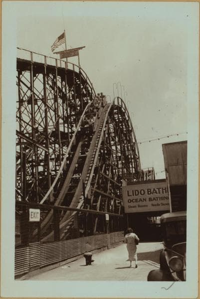 Islands - Coney Island - Brooklyn - [Rollercoaster]., 1936