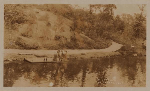 Manhattan: Central Park - The Lake., 1923