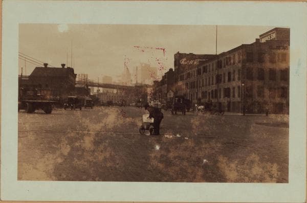 Manhattan: South Street - Market Slip, 1923