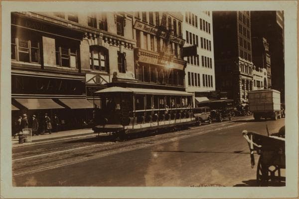 Transportation - Trolleys - [Broadway line.], 1936