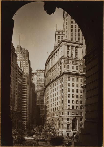 Manhattan: Broadway - Battery Place, 1938