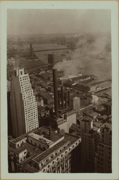 General view - [Manhattan - Wall Street - Bank of Manhattan building (North).], 1933