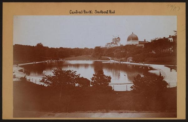 Manhattan: Central Park - The Sailboat Pool, 1900