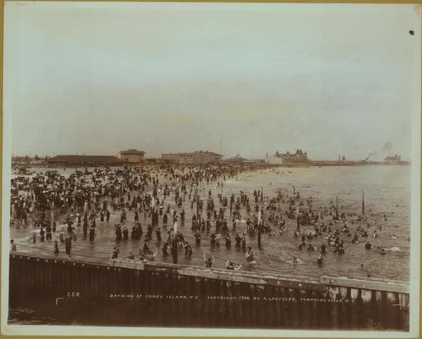 Islands - Coney Island - [Bathing at Coney Island beach.], 1900