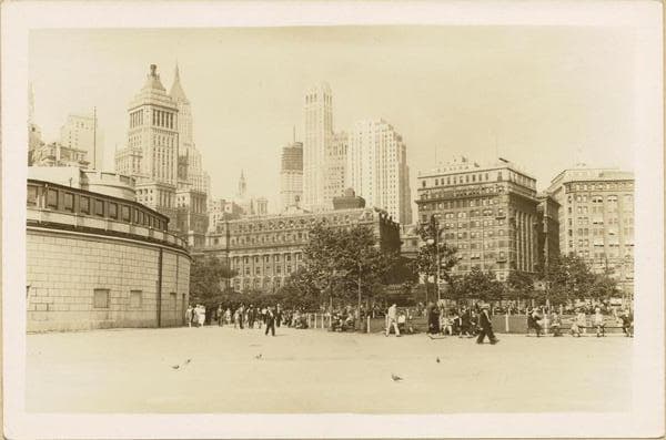 Manhattan: Battery Park - Aquarium (rear)., 1931