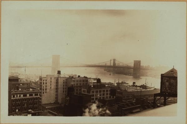 Bridges - Brooklyn Bridge - [view from Wall and Pearle Streets]., 1929–1930
