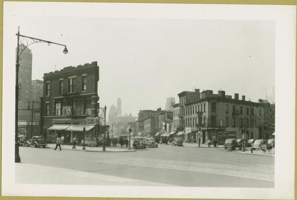 Fulton Street - Fort Greene Place looking west, 1942-05-13