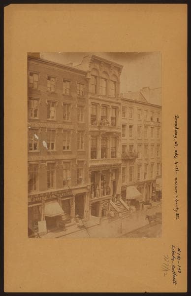 Manhattan: Broadway - Liberty Street, 1870